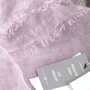 H&M Linen  scarf NWT